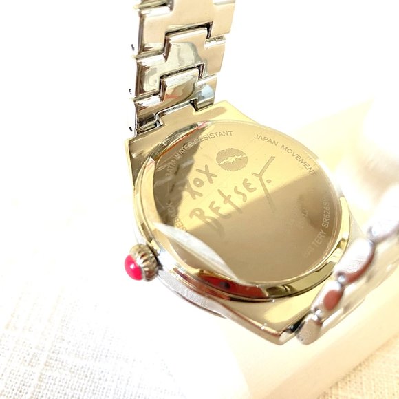 Betsey Johnson Crystal Sugar Skull Watch - Picture 6 of 6